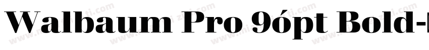Walbaum Pro 9ópt Bold字体转换